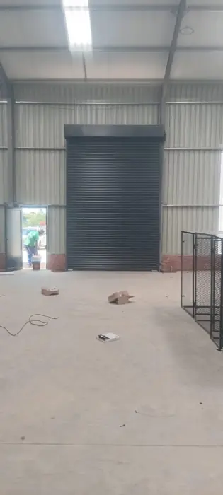 Warehouse roller door from inside